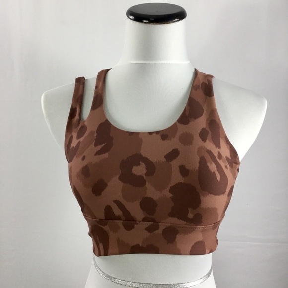 DSG Tonal Leopard Mink Shadow Print Sports Bra - Picture 3 of 7